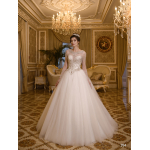  Bruidsjurk met ontelbare kristallen,steentjes. Maat 34,36